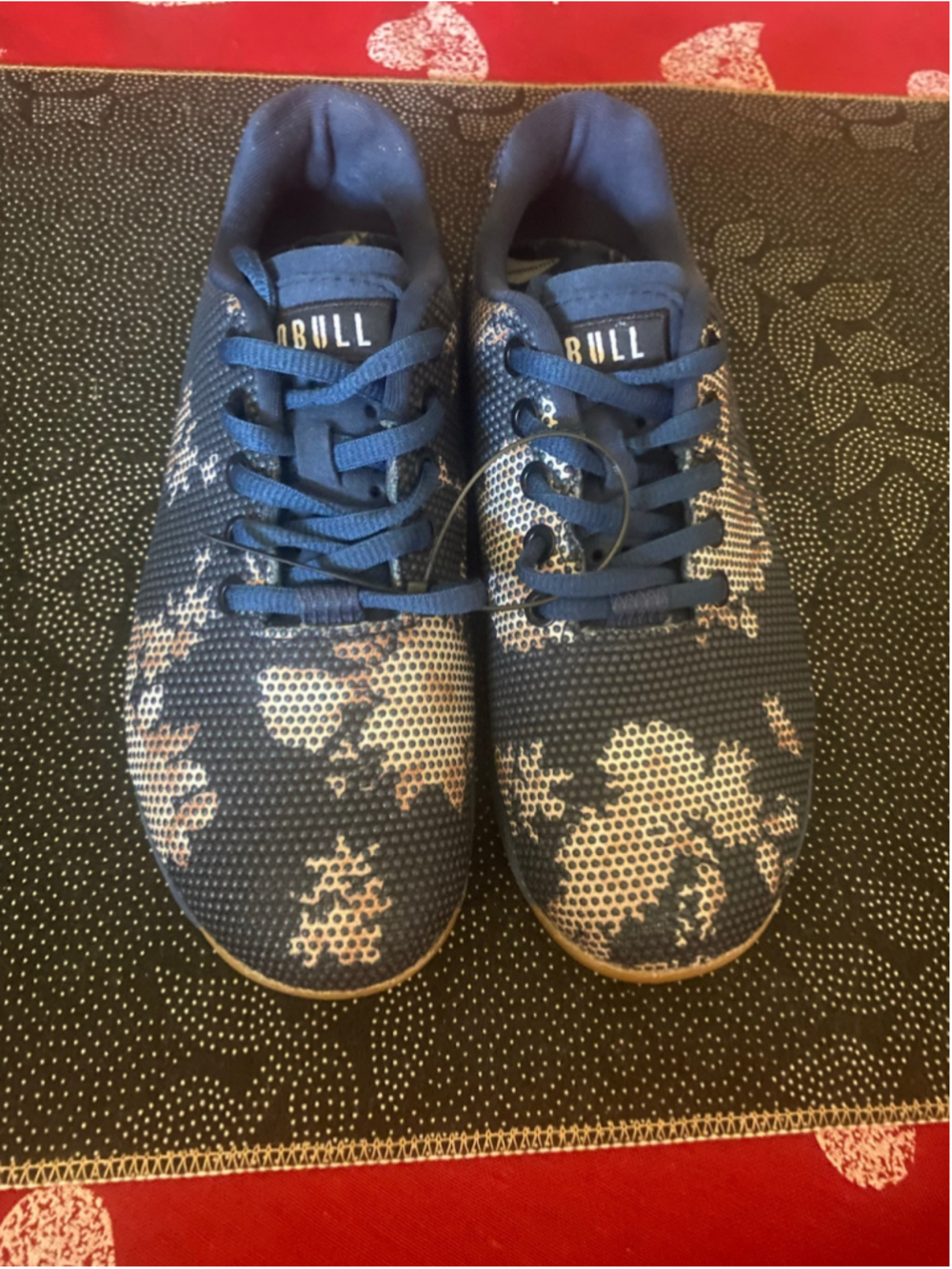 No bull blue floral sneakers size W6.5